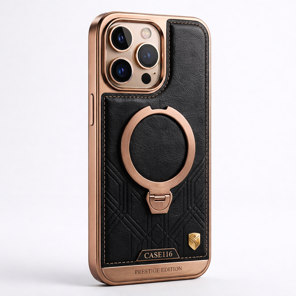 CASE116 Prestige Edition – Where Style Meets Strength in an iPhone MagSafe Leather Case