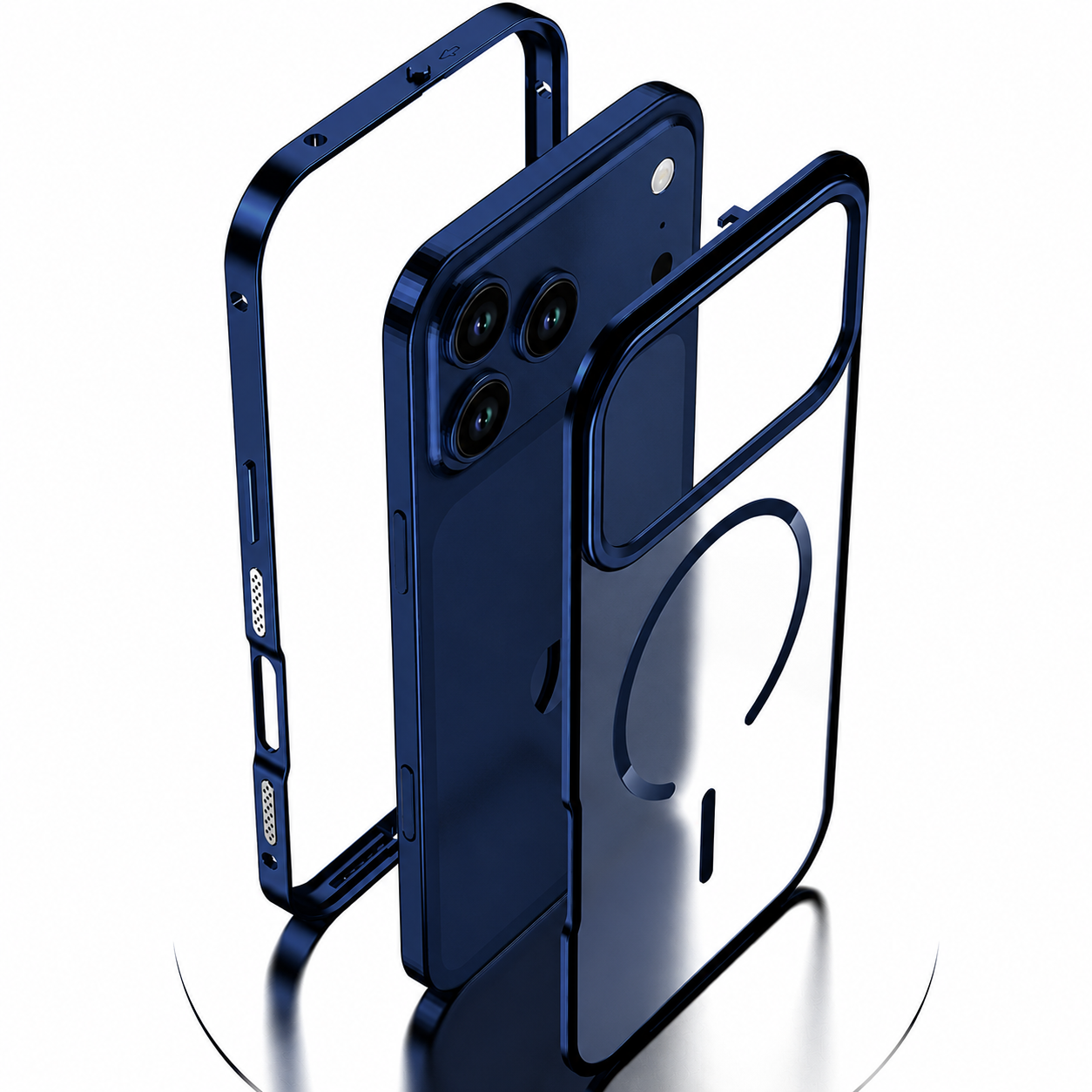Premium Magnetic Metal Frame Case with MagSafe – Luxury Protective iPhone Case
