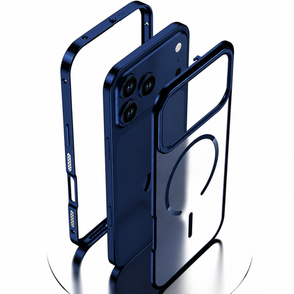 Premium Magnetic Metal Frame Case with MagSafe – Luxury Protective iPhone Case