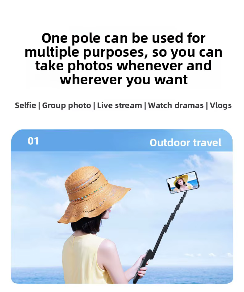 Magnetic iPhone Case with Built-in Selfie Stick – Sleek Protection & Hands-Free Photos