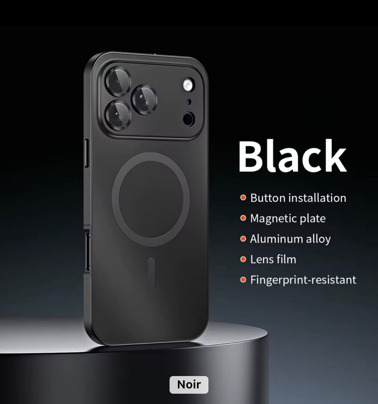 Full Metal iPhone Case with Camera Protection & MagSafe Compatible – Durable 360° Cover for All-Around Protection