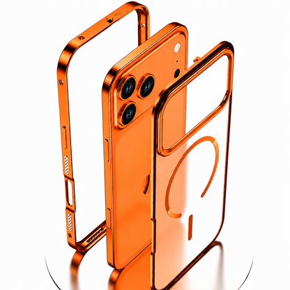 Premium Magnetic Metal Frame Case with MagSafe – Luxury Protective iPhone Case