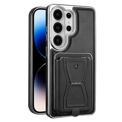 Luxury Leather Wallet Case for Samsung Galaxy – Magnetic Card Holder & Foldable Stand