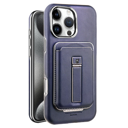 iPhone magnetic leather Case with Kickstand & Card Holder - Protective & Stylish