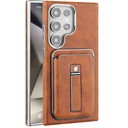 Luxury Leather Magnetic Case with Wallet for Samsung Ultra – Sleek Protection Meets Timeless Elegance