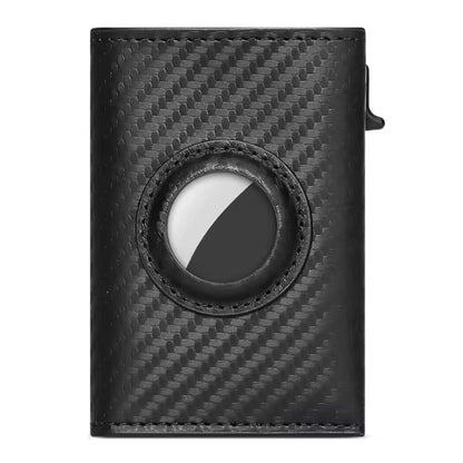 CONTRAST AirTag Wallet – Italian Leather AirTag Pocket