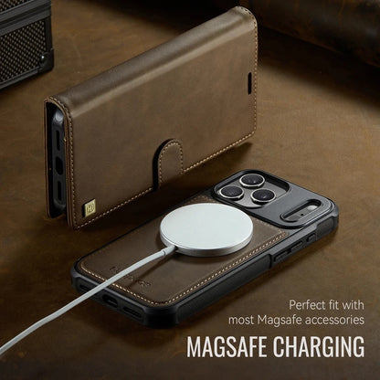 Magnetic Wallet Case for iPhone – Leather Flip Case with Card Holder & Strong Magnet