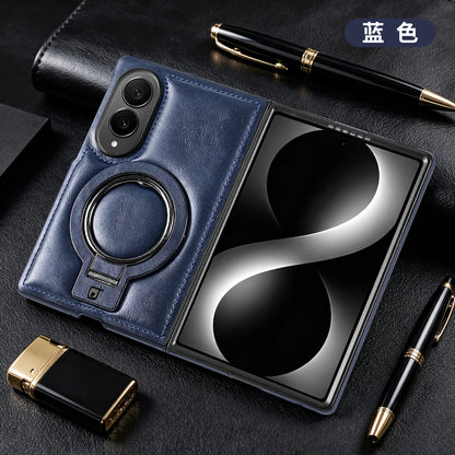 Executive Leather Magnetic Ring Case – For Samsung Galaxy S & Z Fold Series