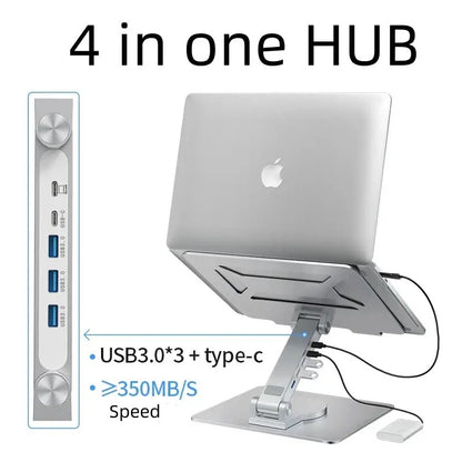laptop stand with a built-in USB hub