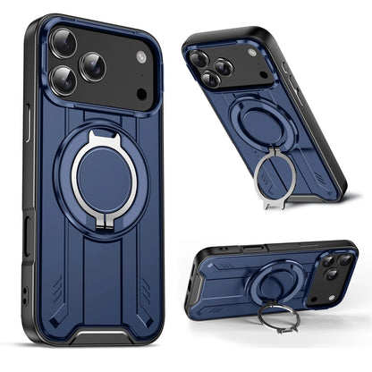 Shockproof Magnetic Case with Ring Stand – 360° Protection & Hands-Free Comfort for iPhone