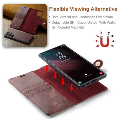 Premium Leather Wallet Case for Samsung Galaxy | Detachable Magnetic Cover & Card Holder