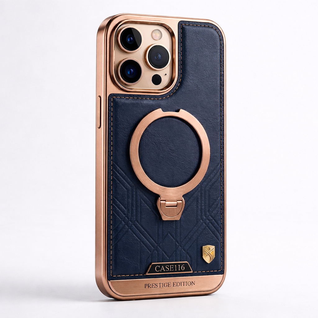 CASE116 Prestige Edition – Where Style Meets Strength in an iPhone MagSafe Leather Case
