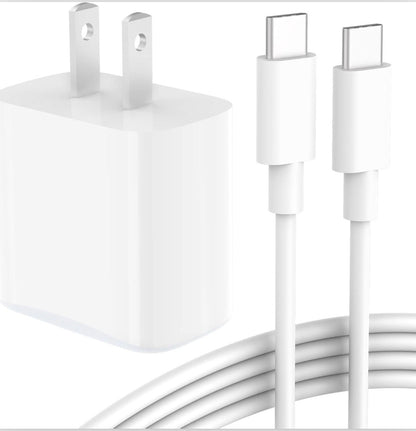 20W PD Fast Charger for iPhone – Ultra-Fast 60% Charge in 30 Minutes - Durable USB-C to Lightning Cable - Safe & Efficient Power Adapter