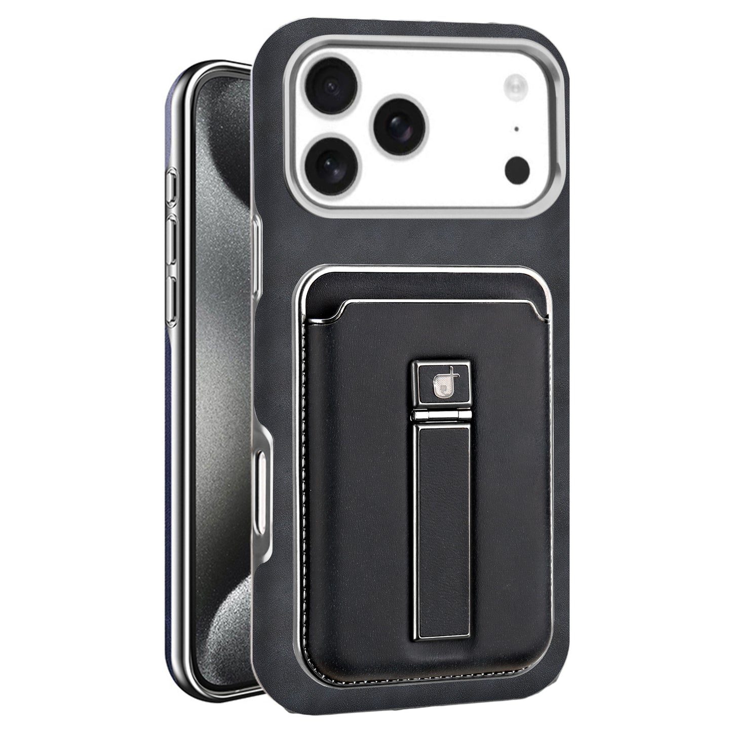 iPhone magnetic leather Case with Kickstand & Card Holder - Protective & Stylish