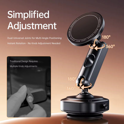 Magnetic Car Phone Mount 360° Rotation Strong Hold for iPhone and Smartphones