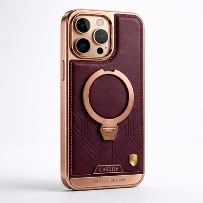 CASE116 Prestige Edition – Where Style Meets Strength in an iPhone MagSafe Leather Case