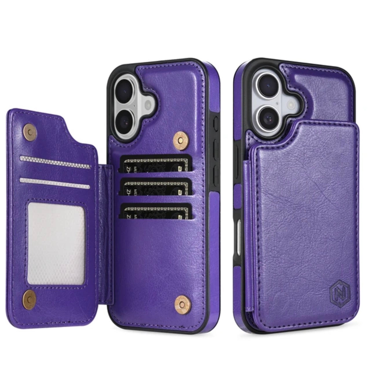 Carry Your Cards & Phone Together, Premium Leather Wallet Case for iPhone