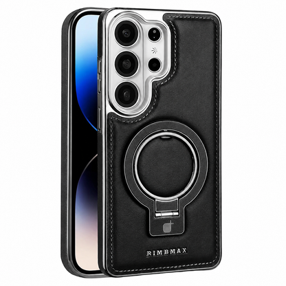 Executive Leather Magnetic Ring Case – For Samsung Galaxy S & Z Fold Series