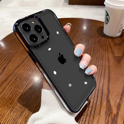 Clear iPhone Cases – Shockproof Acrylic Edge Cover for iPhone 11–16 Series