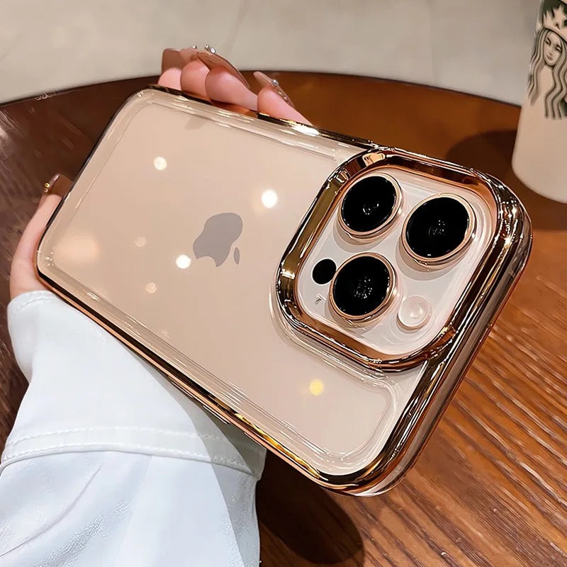 Clear iPhone Cases – Shockproof Acrylic Edge Cover for iPhone 11–16 Series