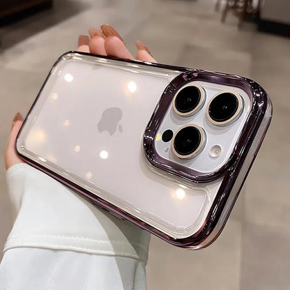 Clear iPhone Cases – Shockproof Acrylic Edge Cover for iPhone 11–16 Series