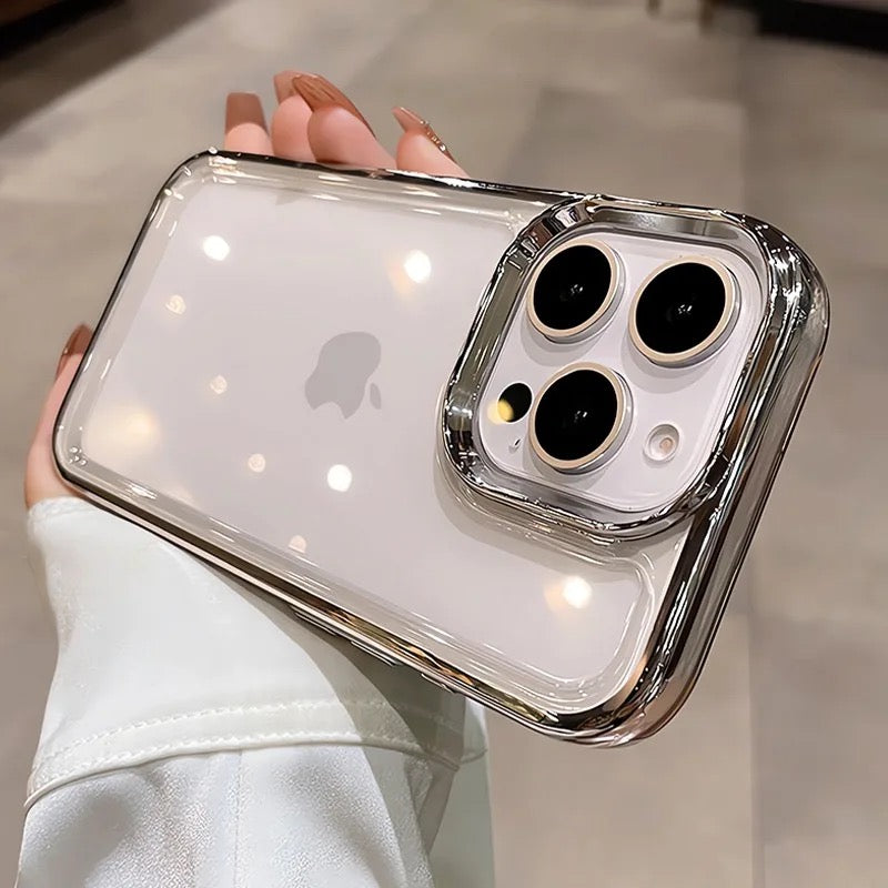 Clear iPhone Cases – Shockproof Acrylic Edge Cover for iPhone 11–16 Series