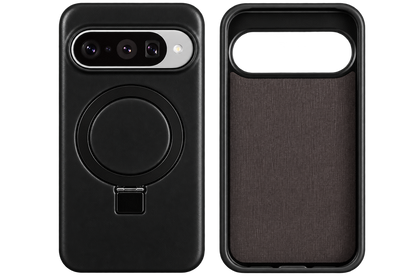 Luxury Genuine Leather Magnetic Phone Case with Bracket Holder