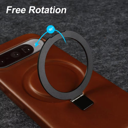 Luxury Genuine Leather Magnetic Phone Case with Bracket Holder