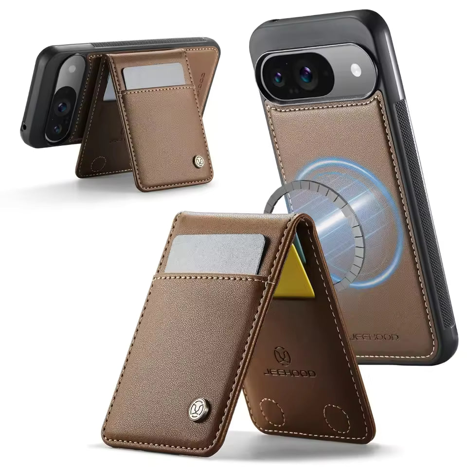 Premium 2-in-1 PU Leather Wallet Case with RFID Card Holder