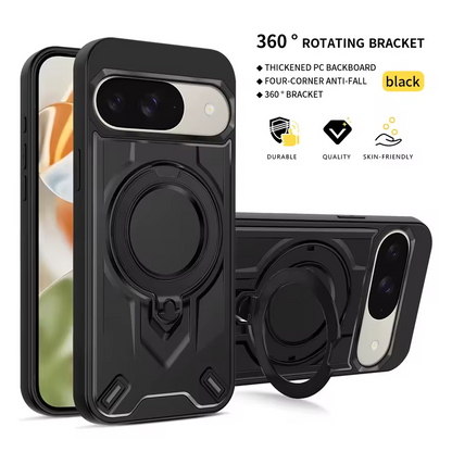 Shockproof Magnetic Phone Case with Rotating Bracket for Google Pixel
