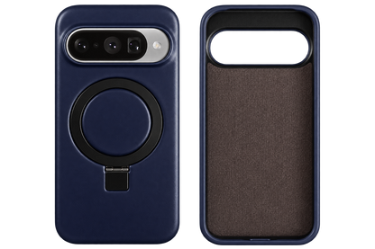 Luxury Genuine Leather Magnetic Phone Case with Bracket Holder